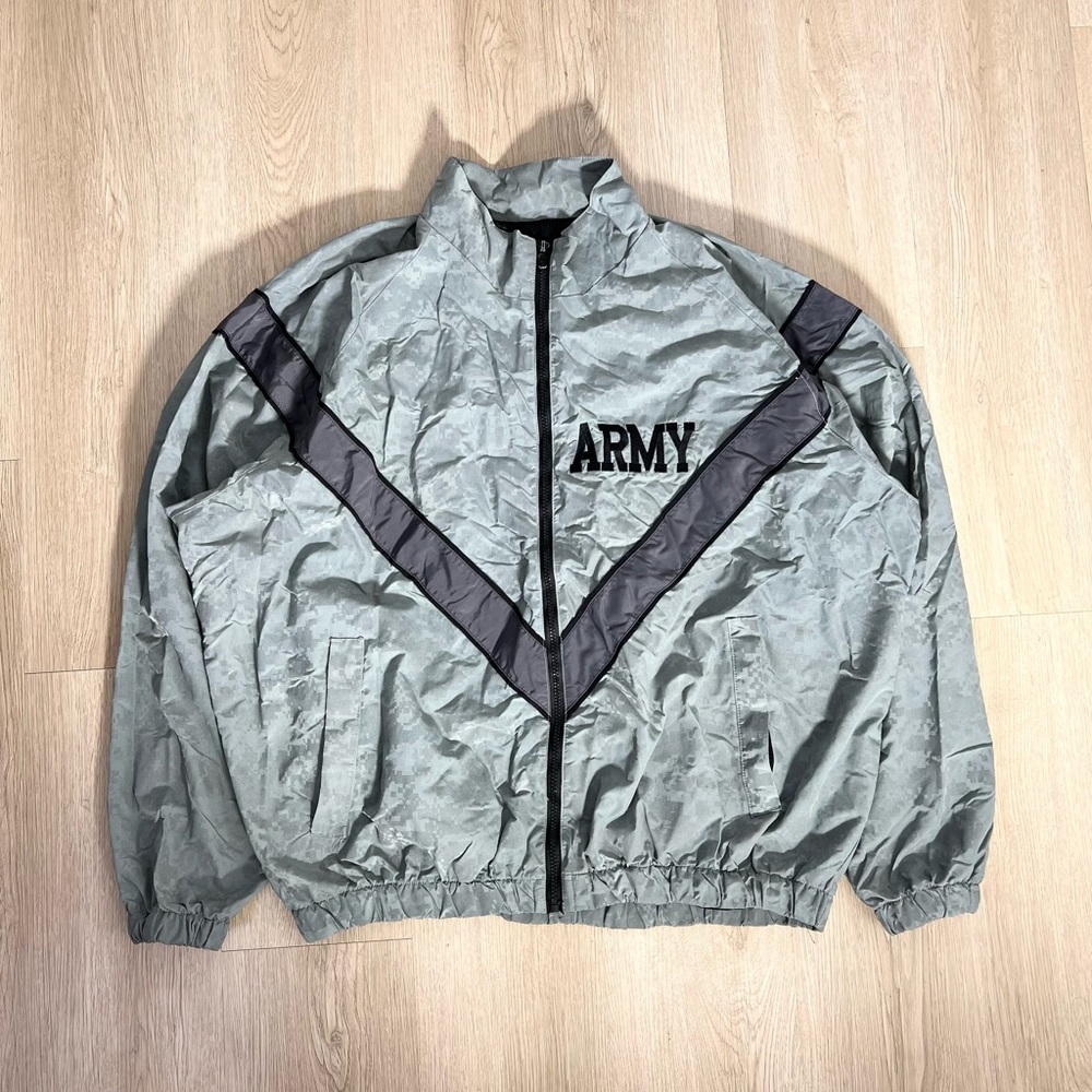 US Army Gray and Black Military Field Jacket